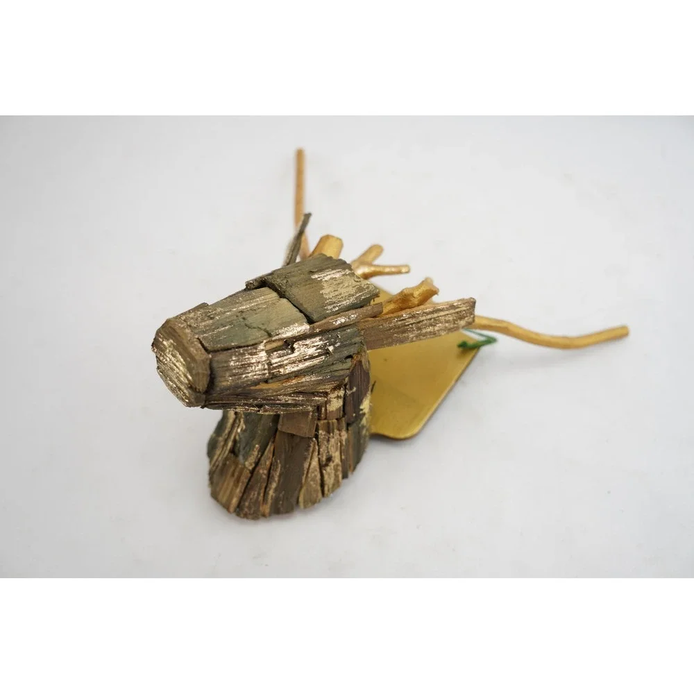 2016 Target Faux Antler Wall‎ Decor Wooden Deer Head Rustic Holiday Accent